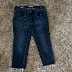 Dark Blue Women's Cropped Skinny Jeans - Brand: Vigoss